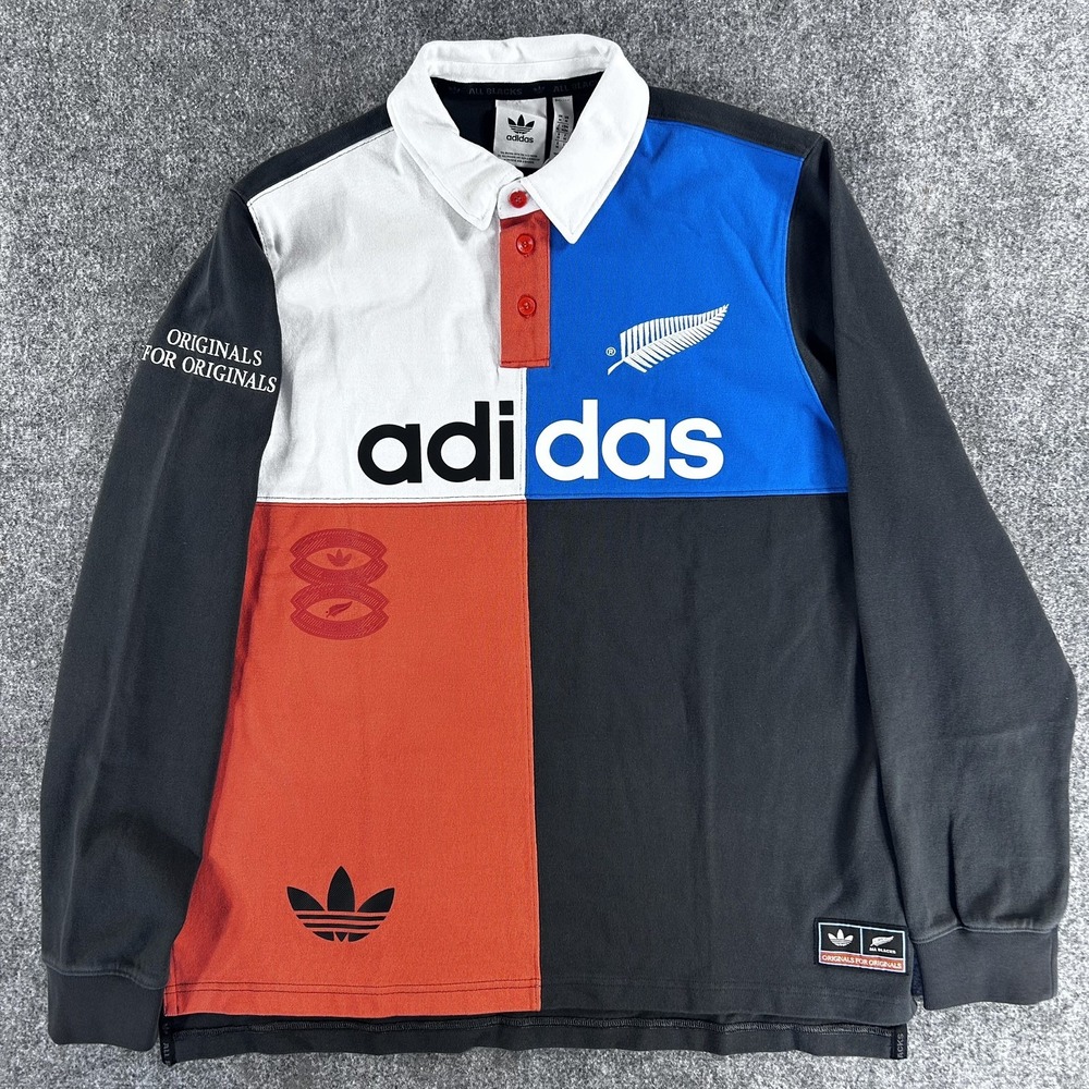 Adidas Originals x All Blacks Heritage Rugby Shirt KG4638 Men's Size Medium